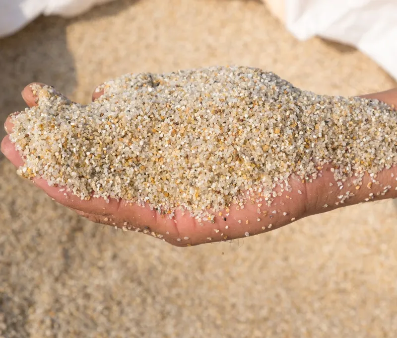 Sand for water filtration systems